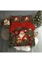 Gift Duvet Cover Bedding Santa Claus Patterned Double Duvet Cover Set