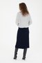 Women's Navy Blue Midi Length Knitwear Skirt 50270462-Vr033 - 4