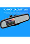 Mirror Screen Mount Car Front Rear View Camera Monitor Bracket Auto Brighenss Dimming TFT LCD for... - 4