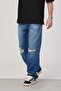 Men's Jean Pants 5174 Dark 16160 Blue Baggy Ripped - 5