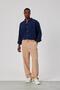 Men's Trousers Loose Fit Brown Linen Loose Fit