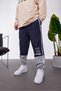 Men's Sweatpants, 2-Piece, 2 Colors, Navy Blue, Oversize, Loose Fit - 3