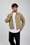 Men's Gabardine Seasonal Buttoned Green Loose Fit Jacket - 2