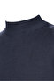 Men's Knitwear Navy Blue Sweater Half Turtleneck Winter Woven Steel Knit - 7