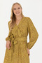 Women's Neon Yellow Woven Dress 50271175-Vr168 - 2