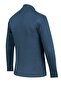 Men's Half Turtleneck Knitwear Petrol Sweater Patterned Steel Knit Classic Fit - 5