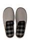 Plaid Men's House Slippers Gray-3 41/46 - 3