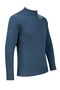 Men's Half Turtleneck Knitwear Petrol Sweater Patterned Steel Knit Classic Fit - 2