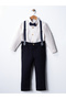 Baby&Child Salopet Suit Trousers Linen Shirt Bow Tie