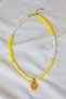 Yellow Smiley Fimo Necklace – Summer Choker Necklace with Emoji Detail - 5