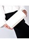 Women's Chain Portfolio & Clutch White Patent Leather Shoulder Evening Bag - 3
