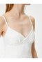 Scalloped Dress Mini Rope Strap V-Neck - 5