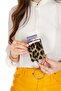 Women's Leoapar Pattern Anti-Theft Rfid Vegan Leather Wallet and Card Holder