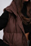 Hooded Inflatable Brown Maxi Vest - 5