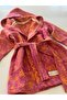 Cotton Hand-Woven Patterned Children's Hooded Peshtemal Bathrobe |   Boxed |   I Breathe |   Pink - Orange - 2