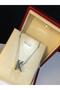 Letter K Three-Dimensional White Steel Women's Necklace in Light Box • for Lover • for Wife • for Mother • for Friend Necklace - 3