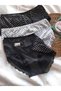 5 Pack Passion High Waist Bato Edge Lace Detailed Polka Dot Cotton Women's Daily Slip Panties - 4