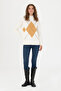 Women's Cream Turtleneck Sweater 50272038-Vr071 - 4