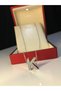 Letter K Three-Dimensional White Steel Women's Necklace in Light Box • for Lover • for Wife • for Mother • for Friend Necklace - 2