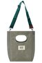 Aqua Green Mineur Waxed Canvas Tote Bag Waxed Canvas Women's Hand and Shoulder Bag with Adjustable Strap