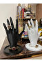 Decorative Jewelry Organizer Mannequin Display Stand 20cm Set Stylish Makeup Jewellery Necklace Design Exhibition Ring - 2