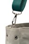 Aqua Green Mineur Waxed Canvas Tote Bag Waxed Canvas Women's Hand and Shoulder Bag with Adjustable Strap - 4