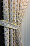 Pastel Tassel Background Curtain Cream Color - Modern and Cheerful Design