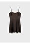 Short Mesh Satin Dress - 3