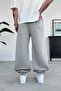 Gray Cozy Basic Leg Rubber Oversize Tracksuit - 3
