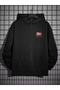 Oversize Unisex Fight Club Printed 3 Thread Raised Sweatshirt Hoodie - 2