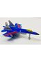 Metal Fighter Aircraft Blue Light Sound F16 Model Airplane Military - 3