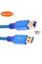 كابل بيانات USB 3.0 بطول 2 متر من النوع A إلى B، نحاس نقي، عالي السرعة لنقل البيانات، مناسب للطابعات والكمبيوتر. - 8