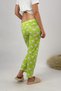 Women's Pajama Bottoms with Ribbon Neon Green Rabbit - 7