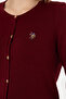 Women's Burgundy Basic Knitwear Cardigan 50276610 -Vr014 - 7