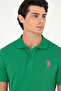 Men's Slim Fit Polo Neck Green Basic T-Shirt 50279568-Vr054 - 2