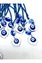 Heart Shaped Car Mirror Ornament Car Charm Evil Eye Protection - 2