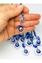 Heart Shaped Car Mirror Ornament Car Charm Evil Eye Protection
