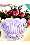 Wall Ornament Flower Pot, Decor Flower Pot Silicone Mold K-488, Polyester Stone Powder Plaster Mold - 4