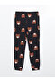 Crew Neck Printed Women's Pajamas Set - 5