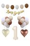 Happy Birthday Lettering Retro Heart Foil Balloon Birthday Balloon Party Set Ornament - 2