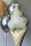 Retro Cone Ice Cream Foil Balloon Retro Colors Ice Cream Balloon - 3