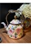 Enamel Teapot-Kettle 2.5 Lt Rose Deluxe Miss-16895-17 - 2