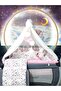 70X110 Baby Sleeping Set - Luxury Mosquito Net and Apparatus Included - Butterfly Pattern - 2