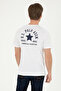 Men's Regular Fit Crew Neck White T-Shirt 50281077-Vr013 - 5