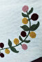 Punch Runner Vine Flower Embroidered Cotton Tablecloth 120 X 38 cm Punch Embroidered Decorative Runner - 4