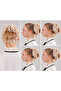 Women's Hijab 5-Piece Bun Clip Scarf Clip Velvet Scarf Bun Beige