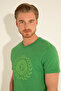 Men's Green T-Shirt 50281567-Vr054 - 3