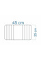 Ahşap Katlanabilir Yan Sehpa - (25-45 CM) - 3