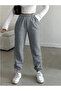 Gray Casual Tracksuit with Elasticated Cuffs Jogger Sweatpants Yx Yustex - 5