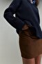 Navy Blue Role V-Neck Sweater - 3
